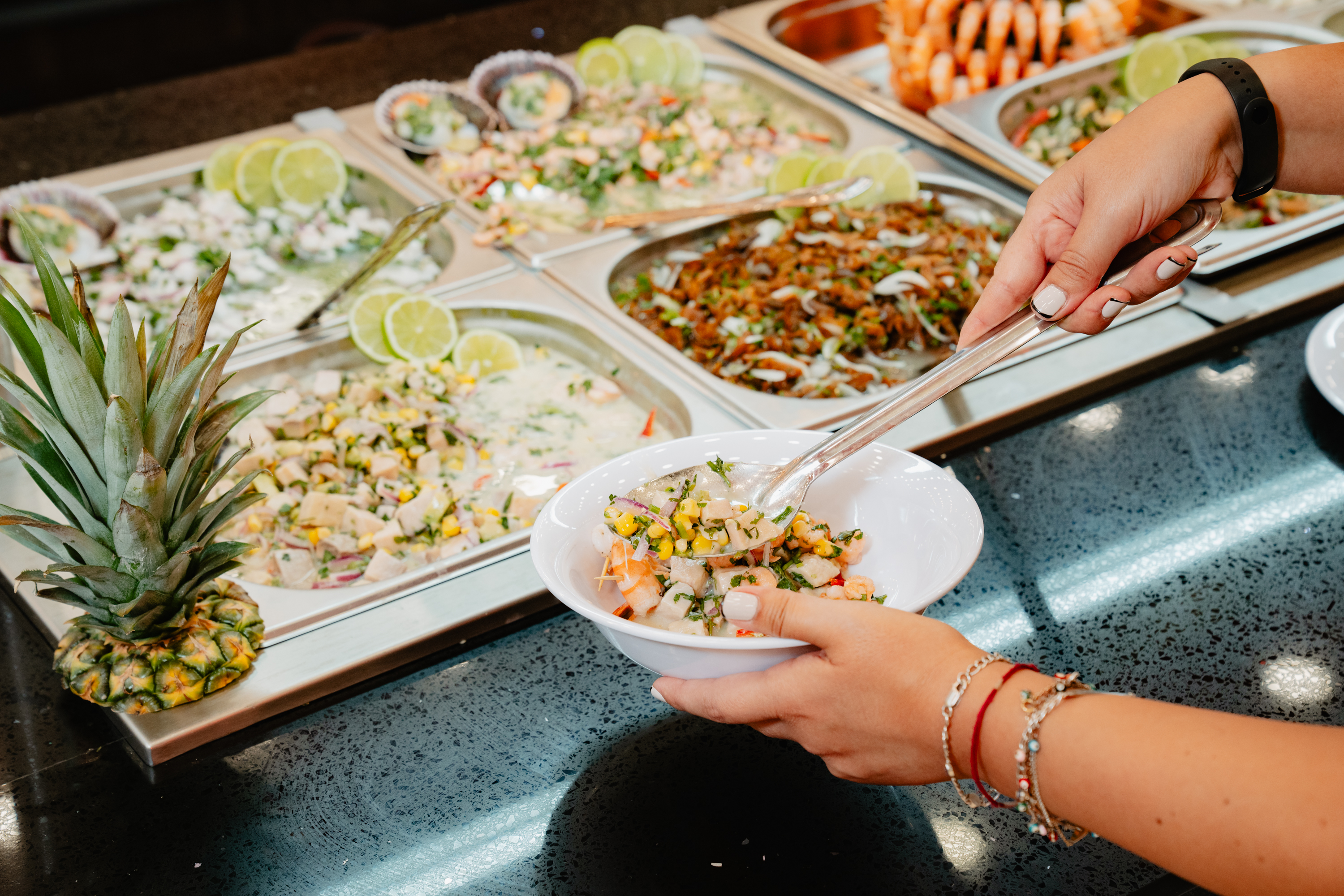 Gastronomía de alta calidad en restaurantes buffet del resort